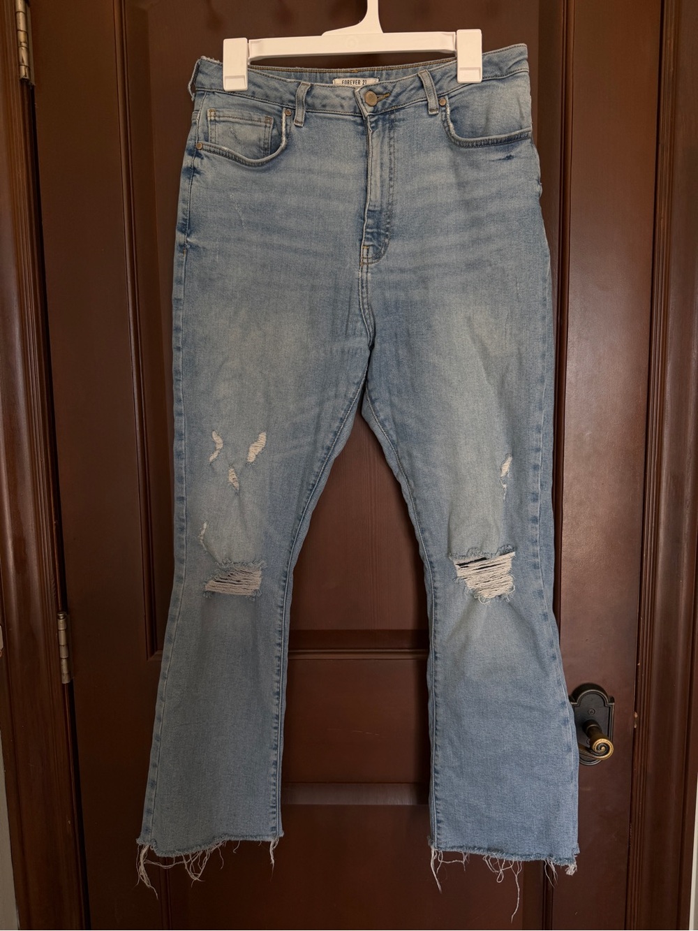 Light Blue Distressed Jeans